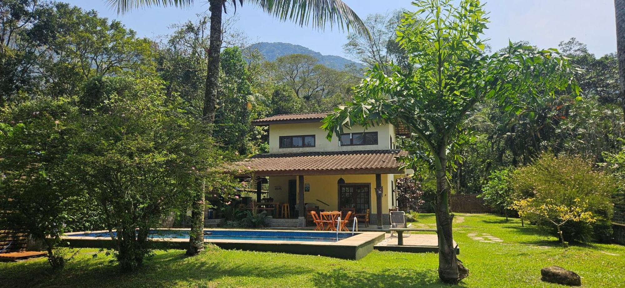 Casa da Josie em Maresias com piscina no pé da Mata Atlântica - 4 quartos Exterior foto
